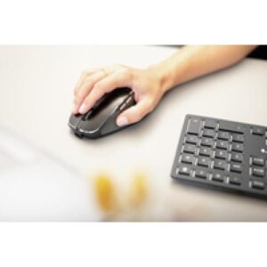 CHERRY DW 9500 SLIM toetsenbord Inclusief muis RF-draadloos + Bluetooth QWERTY Engels Zwart, Grijs