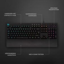 Logitech G G213 toetsenbord USB QWERTY US International Zwart / RGB