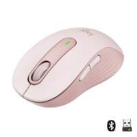 Logitech Signature M650 Draadloze Muis – Voor kleine tot middelgrote handen, 2 jaar batterijduur, stil klikken, aanpasbare zijknoppen, Bluetooth, compatibel met meerdere apparaten – Roze