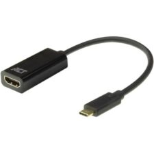 ACT AC7310 video kabel adapter 0,15 m USB Type-C HDMI Type A (Standaard) Zwart