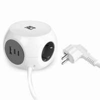 ACT Stekkerdoos kubus 3 type F /30W /USB-C/A / 1.5M