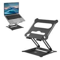 ACT Laptopstandaard, aluminium, inklapbaar, traploos in hoogte verstelbaar