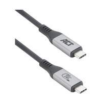 ACT AC7431 | Thunderbolt 5 USB4 Kabel | USB-C naar USB-C | 1,5 m | USB-IF gecertificeerd | Zwart