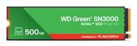 Western Digital Green SN3000 QLC | 500GB NVMe SSD | M.2 Gen4 | 5.000MB/s Lezen | 4.100MB/s Schrijven