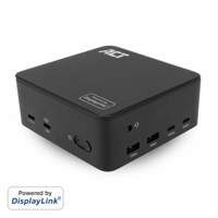 ACT Universeel USB-C Dockingstation | 4K | 3 Monitoren via HDMI en DisplayPort | DisplayLink